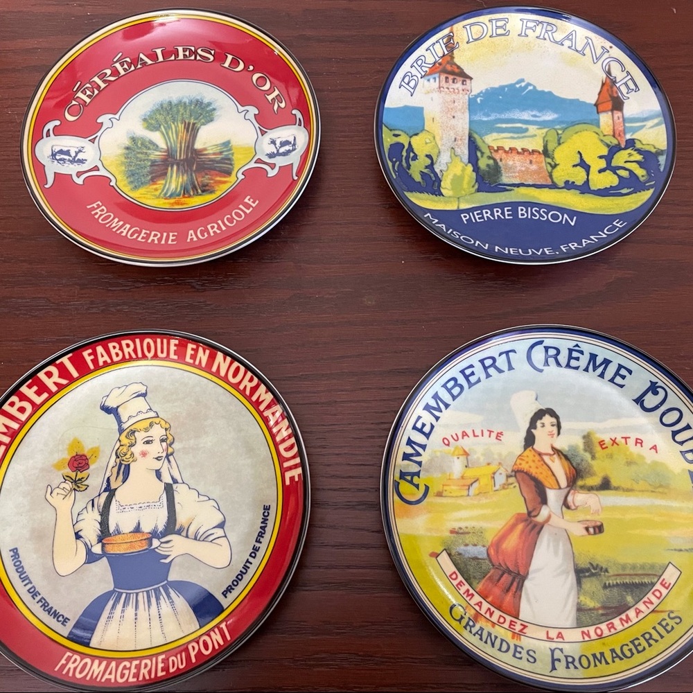 Set of 4 Pier 1 Imports Cheese Plates
